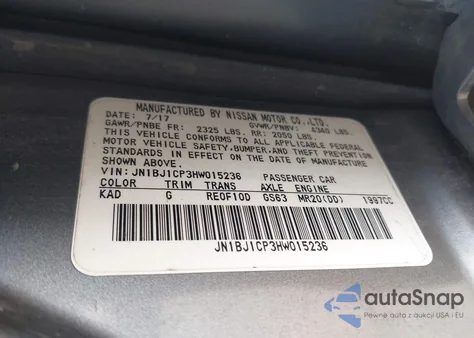 2017 Nissan Rogue Sport S from USA, damaged, VIN JN1BJ1CP3HW015236